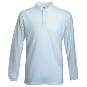 Поло "Long Sleeve Polo" (Белый)