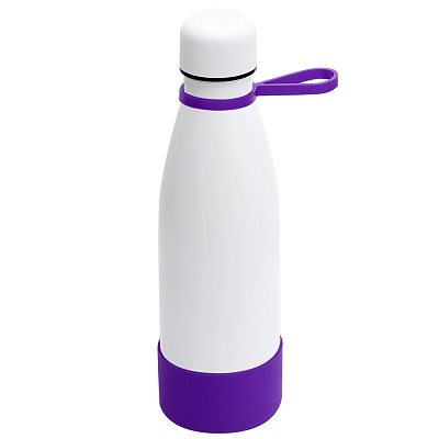 Термобутылка герметичная вакуумная Olivia To Go  (Белый/фиолетовый)