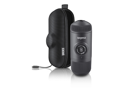Ручная мини кофемашина Nanopresso + кейс для хранения (Чёрный)