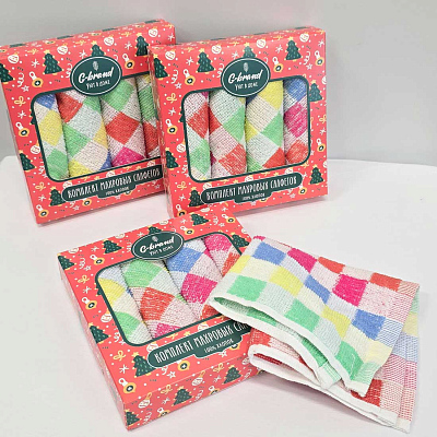 Подарочный комплект махровых хозяйственных салфеток "G-brand" НГ211s