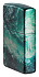 Зажигалка ZIPPO Rogue Wave с покрытием 540 Tumbled Chrome, латунь/сталь, бирюзовая, 38x13x57 мм - Фото 8