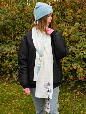 Шарф Urban Flow, молочно-белый