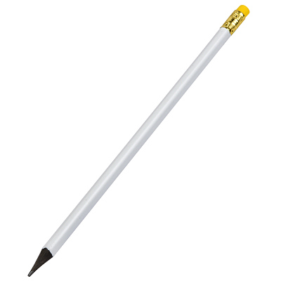 Карандаш из переработанного сырья Unicorn, жёлтый (Белый/желтый)