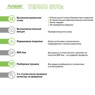 Термобутылка вакуумная герметичная Фреско (Fresco), аква