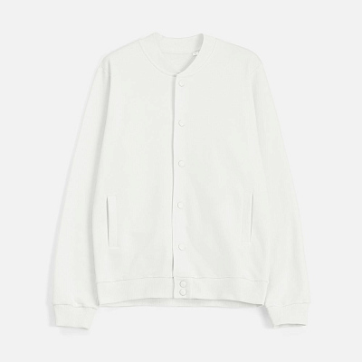 Бомбер унисекс Nuppu, молочно-белый