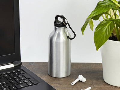 Бутылка для воды с карабином Oregon, 400 мл