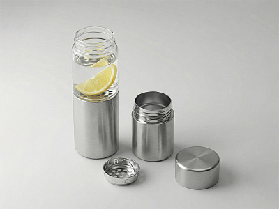 Бутылка для воды FLAVOUR U SEE (Серебристый)
