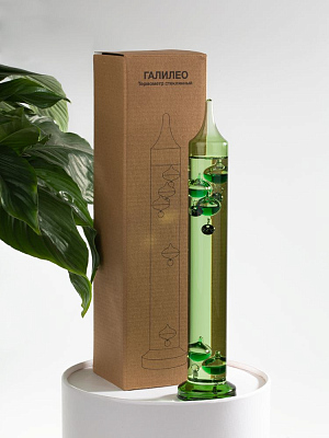 Термометр стеклянный «Галилео», зеленый