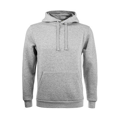 Толстовка с капюшоном-худи REDFORT, арт.282 (Серый меланж)