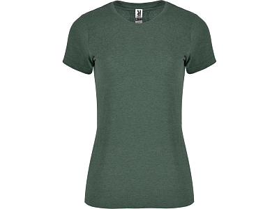 Футболка Fox женская (Зеленый бутылочный меланж)