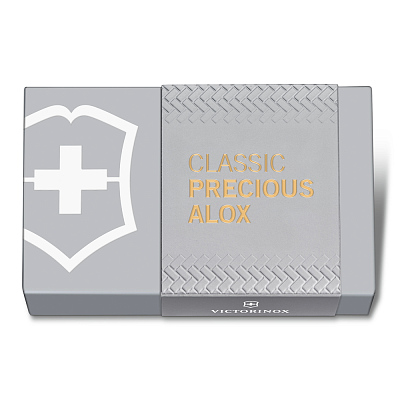 Нож-брелок VICTORINOX Classic SD Precious Alox "Brass Gold", 58 мм, 5 функций, золотистый