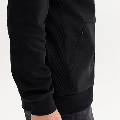 Толстовка на молнии с капюшоном Матео (Mateo) черная