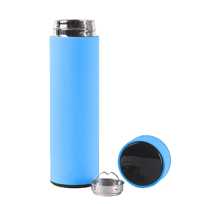 Термос MARK LED soft touch 500 мл (Голубой)