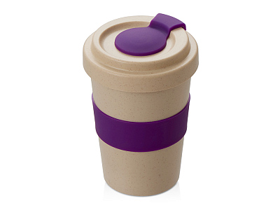 Стакан из пшеничного волокна Flava (Бежевый/фиолетовый)