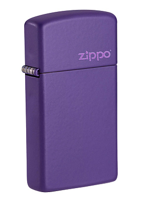 Зажигалка ZIPPO Slim® с покрытием Purple Matte, латунь/сталь, фиолетовая, матовая, 29x10x60 мм (Фиолетовый)
