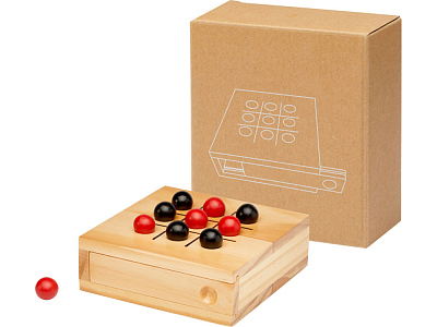 Деревянная игра в крестики-нолики Strobus