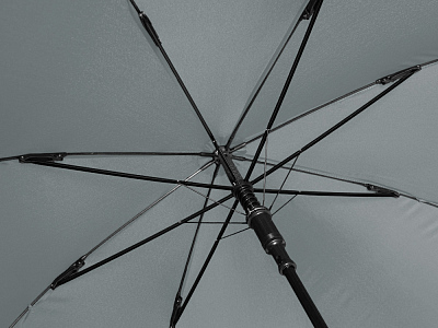 Зонт-трость Reviver с куполом из переработанного пластика