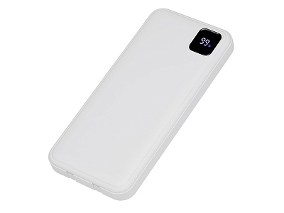 Внешний аккумулятор со встроенными кабелями Фрэйм, 10000мач (Белый)