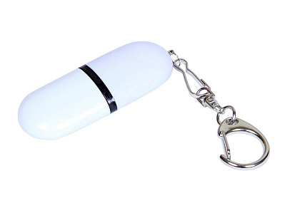 USB 2.0- флешка промо на 32 Гб каплевидной формы (Белый)
