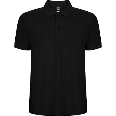 Футболка поло PEGASO PREMIUM мужская, ЧЕРНЫЙ 2XL (Чёрный)