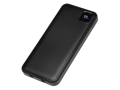 Внешний аккумулятор со встроенными кабелями Фрэйм, 10000мач (Чёрный)