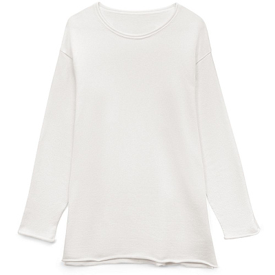 Лонгслив унисекс Siluetti Fuori, молочно-белый (Белый)
