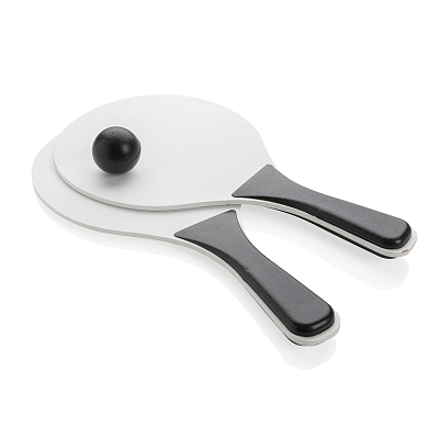 Набор для пляжного тенниса (Черный;)