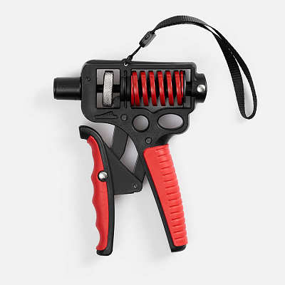 Эспандер кистевой пружинный Motive Power, черный с красным (Красный)