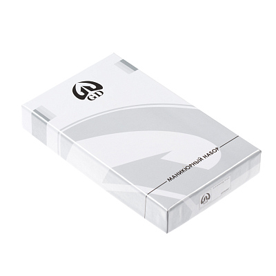 Маникюрный набор GD, 5 пр.(мужской дорожный набор). Футляр: искуcственная кожа, цвет синий