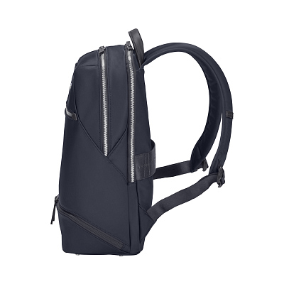 Рюкзак VICTORINOX Victoria Signature Deluxe Backpack, синий, нейлон/кожа, 32x18x39 см