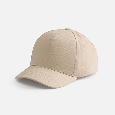 Бейсболка Long Beach, темно-зеленая (Бежевый)