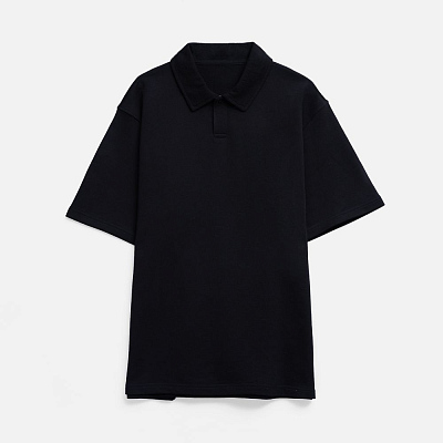 Рубашка поло унисекс Tiimi, черная