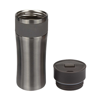 Термокружка вакуумная Поло (Polo), серая