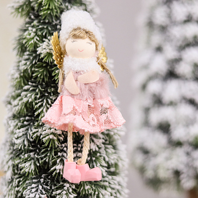Новогоднее украшение рождественский ангел Свитс  (Розовый)