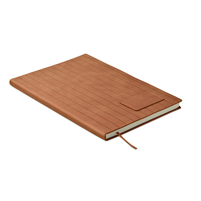 A5 notebook in smokey PU (Коричневый)