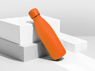 Вакуумная термобутылка Vacuum bottle C1, soft touch, 500 мл (Оранжевый)