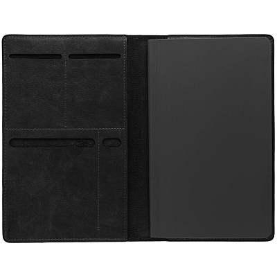 Еженедельник-портфолио Remini, недатированный, черный (Чёрный)