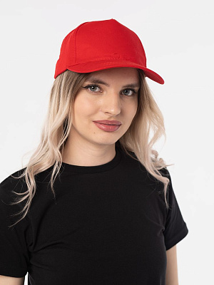 Бейсболка Basic, красная (Красный)
