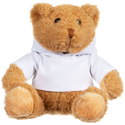Мягкая игрушка «Мишка Cuddleton» в белом худи (Белый)