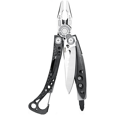 Мультитул Skeletool CX  с черным (Стальной)