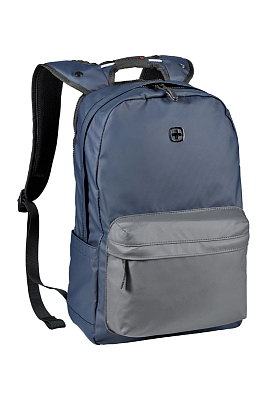 Рюкзак WENGER 14'', синий/серый, полиэстер, 28 x 22 x 41 см, 18 л