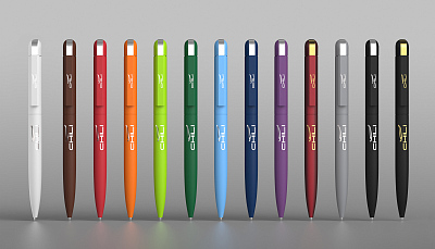 Ручка шариковая "Jupiter", покрытие soft touch, красный