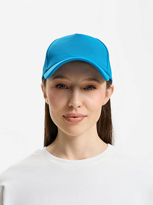 Бейсболка Yonkers, ярко-голубая