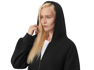 Толстовка оверсайз с капюшоном на молнии Monaco