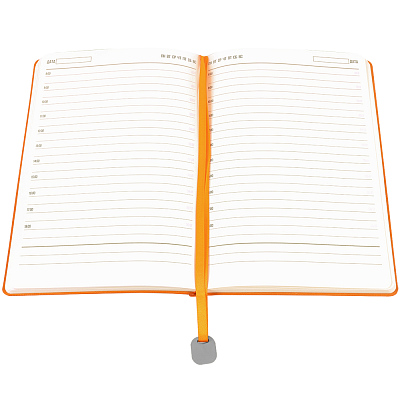 Ежедневник A5 недатированный Farfalla в мягком переплёте, оранжевый