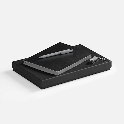 Набор Doppio Memory, черный с серым (Серый)