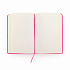 Блокнот A6 CORAL в твёрдом переплёте, ФУКСИЯ - Фото 2