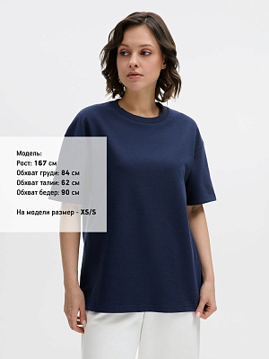 Футболка унисекс Durington, темно-синяя