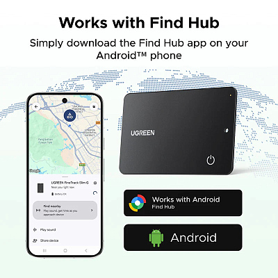 Метка для поиска вещей UGREEN FineTrack Slim G (Android Only)