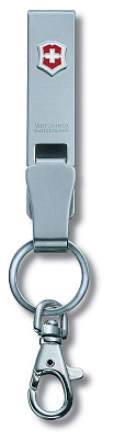 Подвеска на ремень VICTORINOX "Multiclip", с карабином и кольцом для ключей, металлическая (Серебристый)